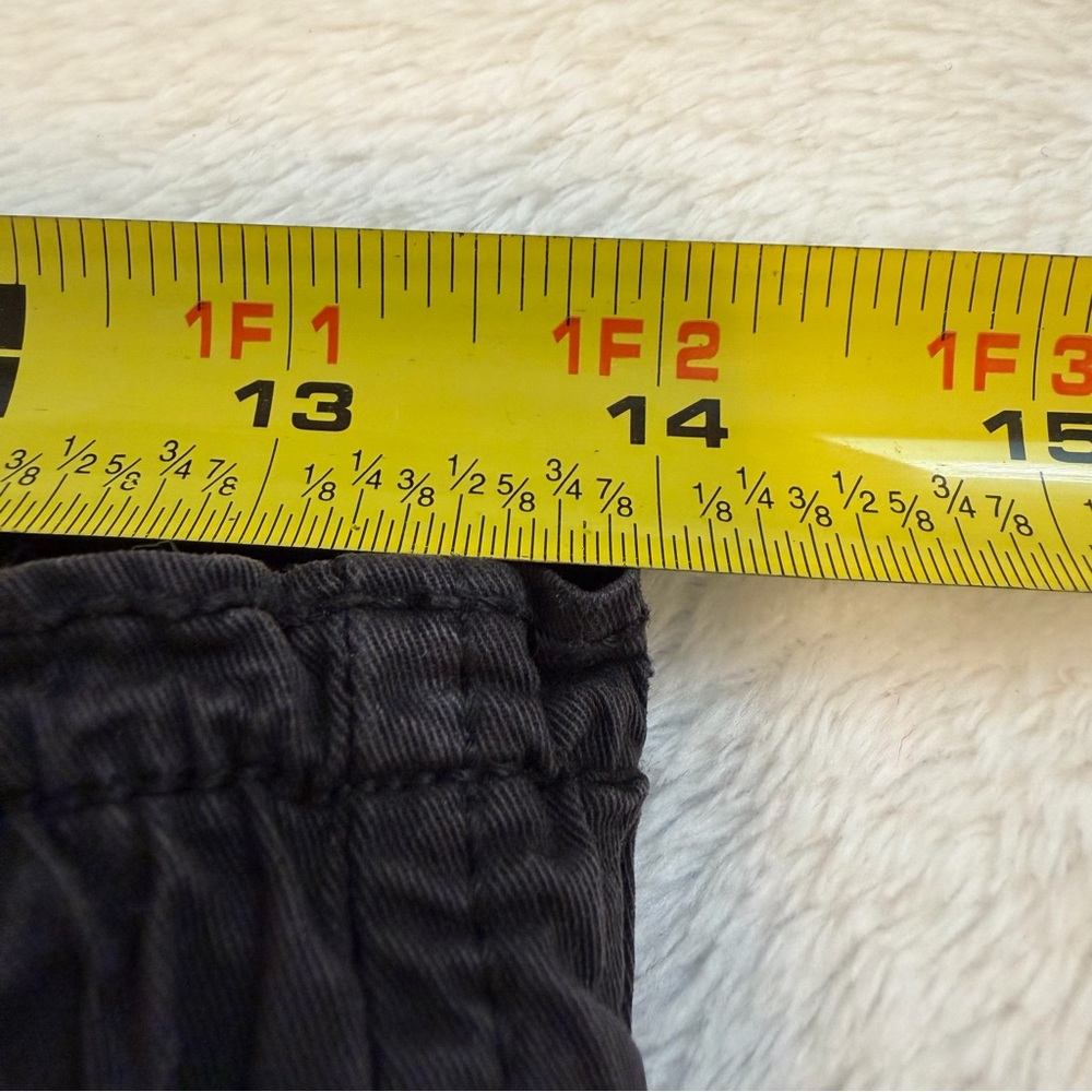 American Eagle Black Vintage Wash Stretchy Cargo Jogger High Waisted Pants - Picture 10 of 12
